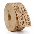 thumbnail image 1 of L LIKED Raffle Tickets Double Rolls 1000 per Roll 50/50 Raffle Tickets for Events, Entry, Class Reward, Fundraiser & Prizes(Brown), 1 of 4