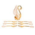 thumbnail image 1 of Coffee Spoon Set,Swan Base Holder Innovative Coffee Fork Spoon Coffee Dinnerware Set Expertly Crafted, 1 of 5