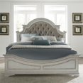 thumbnail image 4 of Magnolia Manor White King Upholstered Bed, 4 of 11