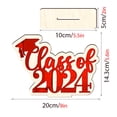 thumbnail image 3 of EGNMCR Room Decor, Home Decor 2024 Graduation Season Wooden Setup Holiday Home Decoration Wooden Sign Graduation Party Desktop Decoration Display items, 3 of 8