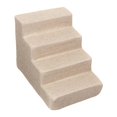 thumbnail image 2 of Bunblic Dog Ramp Stairs Pet Steps Stable for Couch, Sofa, and High Bed Climbing Durable Machine Washable Cover Lightweight Dog Ladder Khaki 4 Steps, 2 of 8