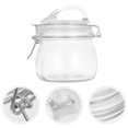 thumbnail image 4 of Kitchen Glass Storage Jars with Lid for Kitchen Honey Pickles Empty Transparent Airtight Food Storage Jar Glass Container 500ml, 4 of 8