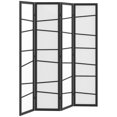 thumbnail image 1 of HOMCOM Folding Room Divider, 4 Panel Privacy Screen for Home Office, White, 1 of 10