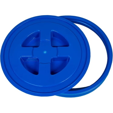 72 HRS Ready Seal Lid (Bucket Not Included), Airtight-Leakproof- BPA Free Food Grade Bucket Lid, All-Purpose Specialty Storage Bucket Food Storage, For 3.5-7 Gallon Bucket, Blue