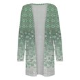 thumbnail image 4 of CEHVOM Cardigan à Imprimé Floral pour Femmes, Mode Décontractée, avec Poches, Manches Longues, Liquidation, 4 of 5