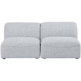 thumbnail image 4 of Meridian Furniture Miramar Canapé Modulaire Gris en Lin Durable Texturé, 4 of 7
