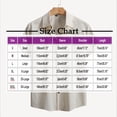 thumbnail image 3 of Kaemgyyd Button down Shirt for Men Plus Size Short Sleeve Lapel Summer Vacation Wedding Tops Breathable Solid Color Work Tee, 3 of 7