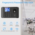 thumbnail image 3 of Intelligent Biometric Fingerprint Password Attendance Machine Time Clock Employee Checking-in Recorder 2.4 inch LCD Screen, 3 of 8
