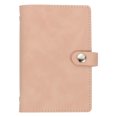 thumbnail image 1 of Uxcell A7 PU Leather Binder Cover, 6 Ring Loose Leaf Binder Protector Round Ring Binder Cover Refillable Notebook Binder for Meeting Photocard Budget Notebook Folder, Pink, 1 of 6
