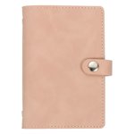 Uxcell A7 PU Revêtement en cuir, 6 Bible de carnet rechargeable pour une réunion Dossier de carnet de budget, rose