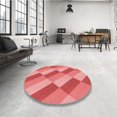 thumbnail image 4 of Ahgly Tapis Rectangulaire Lavable en Machine Intérieur Transitionnel Rose Corail Clair, 2 Pieds x 3 Pieds, 4 of 7