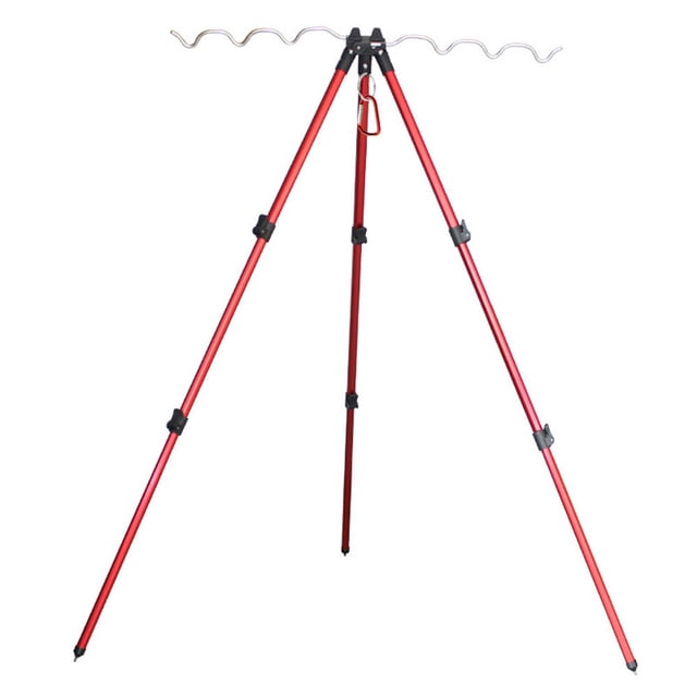 Retractable Fishing Bracket Tripod Aluminum Foldable Fishing Rod Pole Holder