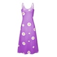 thumbnail image 3 of Robe d'Été pour Femmes Aguichant Mode pour Femmes Vacances Été Sans Manches Imprimée Col en V Aguichant Décontractée Longue Robe Maxi Robe d'Été pour Femmes Maxi Été Longue Robe pour Femmes, 3 of 5