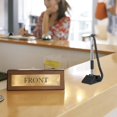 thumbnail image 4 of Trendy Tool Kit for Home, Secure Counter Pens with Adhesive Chain Desktop Gel Ink Pen Pen Holder Stand Type Spring Joint Pen for Reception Desk, 4 of 9