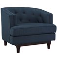 thumbnail image 3 of Hawthorne Collections Fauteuil à Accoudoirs en Tissu Azur (Lot de 2), 3 of 5