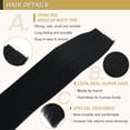 thumbnail image 2 of Hair Extensions Real Remy Human Hair Natural Tape In Extensions Straight Tape in Hair Extensions Human Hair Seamless 20pcs/pack 22inch, 2 of 6