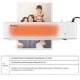 thumbnail image 3 of Bisofice Desktop Laminator Machine A4 Size Hot Lamination 2 Roller System 230mm Width Quick Warm-up, 3 of 8