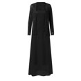 thumbnail image 2 of XZNGL Vêtements Grande Taille pour Femmes Grande Taille Robe Longue Décontractée à Ourlet Ample en Dentelle Ajourée Patchwork Unie Robe Grande Taille Femmes Robe Grande Taille pour Femmes Vêtements pour Femmes Grande Taille, 2 of 8