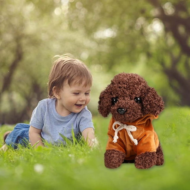 Meitianfacai Jouet Poupée Chiot Chien en Peluche Poupée Chiffon Mignonne Simulation de Poupée