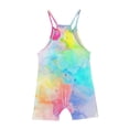 thumbnail image 3 of LSLJS Girls Summer Sleeveless Casual Romper Spaghetti Strap Shorts Jumpsuit With Pockets, Girls' Jumpsuits & Rompers Summer Clothes, 3 of 5
