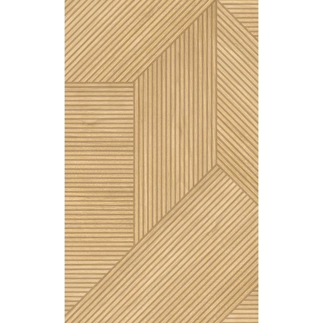 Papier Peint à Panneaux de Bois Géométriques Camel R8192