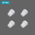 thumbnail image 3 of Uxcell 30 Set M2x4mm Nylon Plastic Cross Round Head Screw Phillips Bolts Hex Nuts Flat Washers Assortment Kit, Metric Full Thread Bolt Fasteners for DIY Machine Assembly, White, 3 of 7