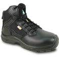 thumbnail image 1 of vangelo ASTM and CSA Approved Steel Toe Men Safety Boot ETHAN-3 Puncture and Toe Protection Non-Slip Black Size 9.5W, 1 of 5