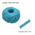 thumbnail image 2 of Uxcell 164 Feet 0.08" Jute Twine Jute Rope Jute Twine String Cords Lake Blue for DIY, 2 of 6