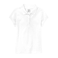 thumbnail image 1 of Unizone Uniforms Polo Piqué à Manches Courtes pour Filles (Grand, Blanc), 1 of 6