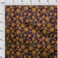 thumbnail image 2 of oneOone Popeline de Coton Feuilles & Tissu Imprimé Artistique Floral 1 Yard 42 Inch Wide, 2 of 4