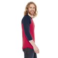 thumbnail image 2 of 5050 Raglan T-Shirt à Manches Trois-Quarts, XS, RedNavy, 2 of 2