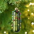 thumbnail image 4 of Amzcrzy Acrylic Cucumber Pendant Multi Functional Acrylic Decorative Christmas Tree Pendant Cute Mini Cucumber Christmas Pendant Holiday Decorations Hanging Decor Garden Decorations, 4 of 5