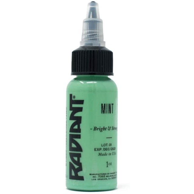 Radiant Colors Encre à Tatouage - Menthe (Pastel) 1 Oz