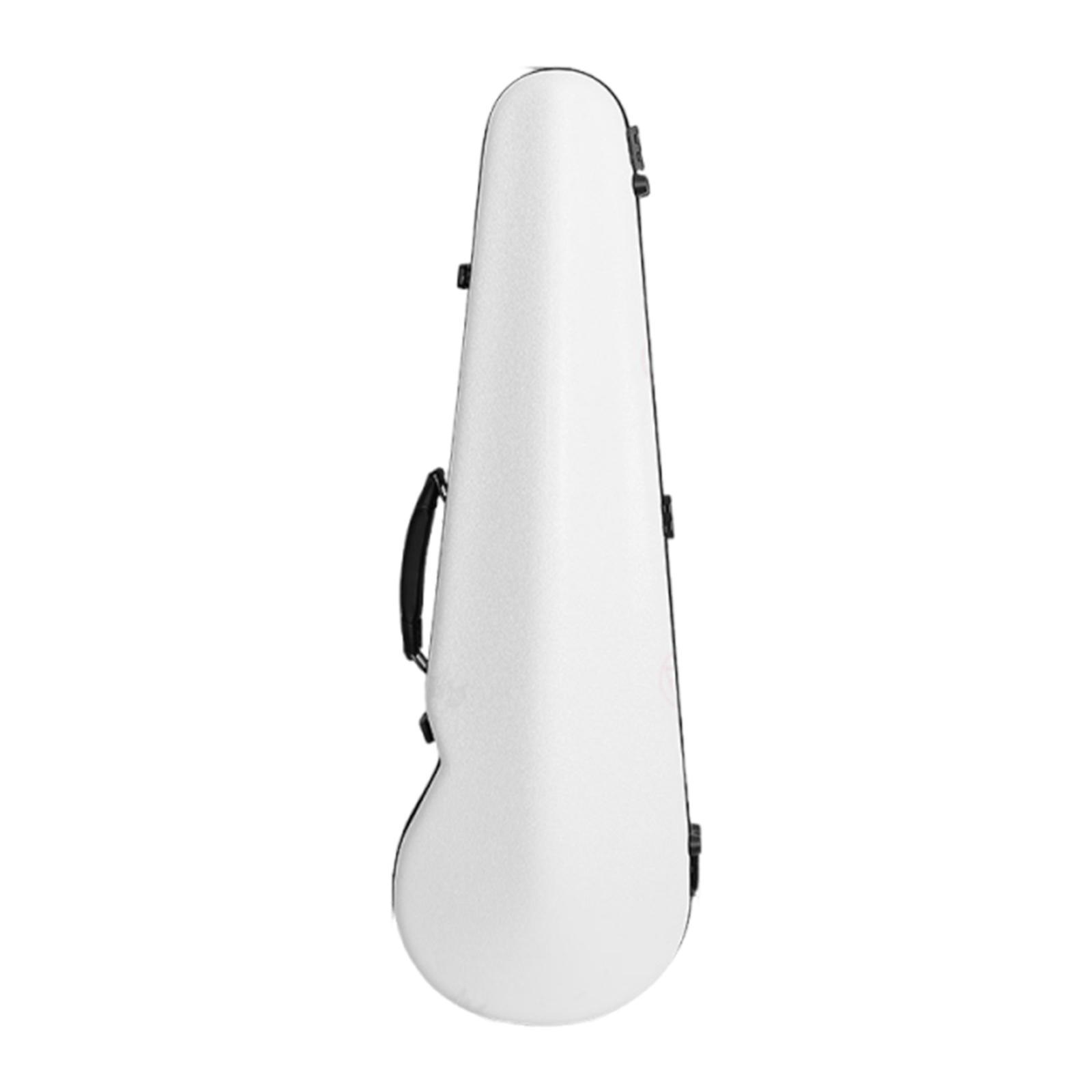 MERIGLARE Étui Rigide pour Violon 4/4 Sac à Dos Antipoussière Organisateur Bretelles Réglables Blanc