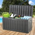 thumbnail image 4 of Ram Quality Products Bac de Rangement Extérieur Verrouillable 90 Gal, Gris, 4 of 10