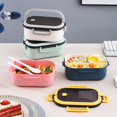 thumbnail image 4 of Boîte à Lunch 1 Set Pack Riz 6 Grilles Cuillère Portative Fourchette Récipient Alimentaire, 4 of 4