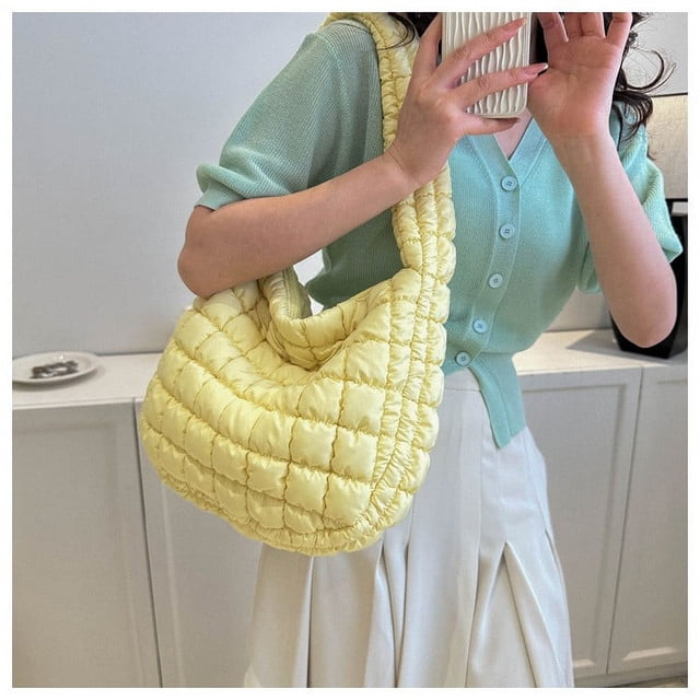 TopLLC Clouds Pleated Bag Large Capacity Single Shoulder Armpit Personalized Lightweight Bag For Women