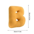 thumbnail image 3 of Decorative English Alphabet Letter Pillows Set - Soft Throw Cushions for Sofa, Bed, Car Interior Decor (38x30cm), 3 of 9