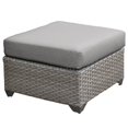 thumbnail image 1 of TK Classics Ottoman Carré en Osier pour Patio Florence Gris, 1 of 2