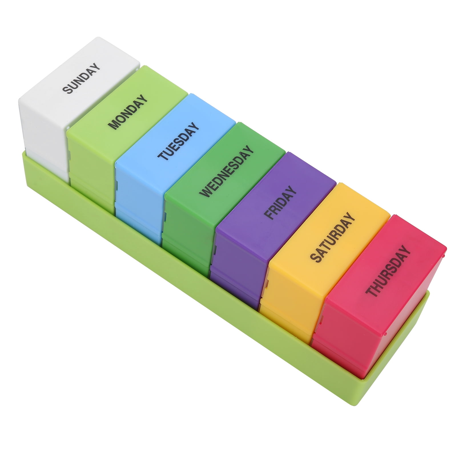 Conteneur de Vitamines, Organisateur de Pilules, Grand Rangement Portable Durable Design Détachable pour Rappeler aux Patients de Prendre des Médicaments Enfants Stocker des Médicaments aux Personnes Âgées