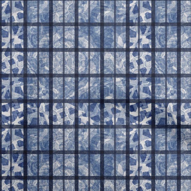 oneOone Polyester Spandex Medium Blue Fabric Houndstooth Craft Projects Decor Fabric Printed By The Yard 56 Inch Wide