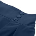 thumbnail image 3 of Mrat Casual Mini Skirt Mode Femmes Robe Décontractée Taille Haute Couleur Unie Jupe à Poches Robe Décontractée Mini-Jupe S-231 Bleu TTG, 3 of 6