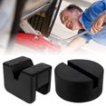 thumbnail image 1 of 4Pcs Floor Jack Pad Adapter    Heavy Duty Rubber Jack Disk Pads V-Shape &  Slotted Frame Jack Stands Slotted Frame Rail Pinch Welds Protector, 1 of 9