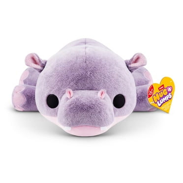 Hug a Lumps Harley the Hippo by ZURU - Medium 3.3lbs Cuddly Squishy Weighted Plush Toy for All Ages