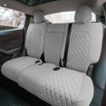 thumbnail image 2 of FH Group Waterproof Neoprene Custom Fit Car Seat Covers for 2020-2024 Tesla Model Y Rear Solid Gray, 2 of 7