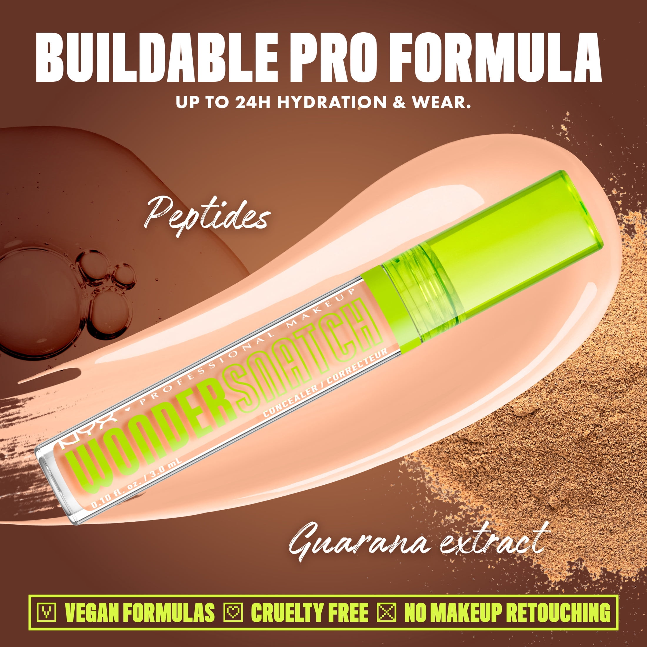 NYX Professional Makeup Anticernes Liquide Wonder Snatch, Fini Mat Doux, Hydrofuge