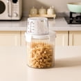 thumbnail image 2 of Food Grade Plastic Kitchen Storage Container - Airtight Insect-Proof Cereal Bin with Transparent Window, Large Capacity Rice/Flour Storage Box for Pantry Organization(4.3x3.9x6.7 in), 2 of 7