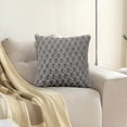 thumbnail image 3 of Bdday Pillow Covers Weaving Snowflake Velvet Solid Color Pillow Office Sofa Lumbar Support Pillow Bedside Support Pillowcase Cushion Outdoor Pillow Covers, 3 of 7
