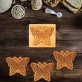 thumbnail image 1 of Oleegame 1PC Cookie Mold Cookie Molds Provences Rose Cookie Stamp Embossing Molds Craft Decorating Baking Tool, 1 of 3