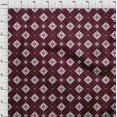 thumbnail image 3 of oneOone Rayon Maroon Fabric Floral & Tiles Moroccan Fabric For Sewing Printed Craft Fabric By The Yard 56 Inch Wide, 3 of 5